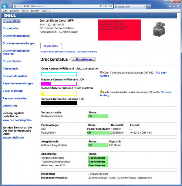 Webserver: Dell 2155cdn.
