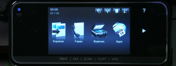 HP Officejet Pro 8500: With sensor buttons.