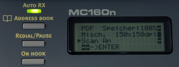 Oki MC160n: Gleicher Fuktionsumfang wie der Epson-Drucker.