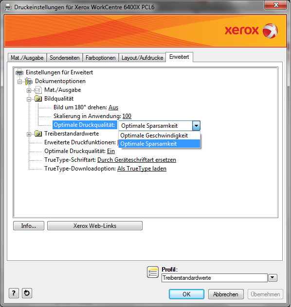 Vergleichstest Kopierer Schule 8 2012 Xerox Workcentre 6400_Treiber1