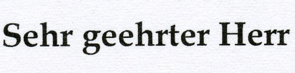 Brother MFC-7860DW: Text im Normaldruck, also ohne Veränderung im Druckertreiber, bei geringem Betrachtungsabstand.