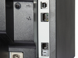HP Laserjet Pro M1536dnf: Ethernet und USB.