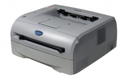 Brother HL-2030: Flachmann, weniger als 20 Zentimeter hoch.