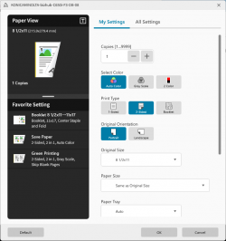 Windows PSA - bizhub Print Support App (Konica Minolta)