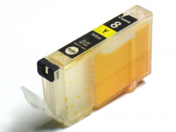 Canon-CLI-Cartridge: Sponge on right side, hollow chamber left.