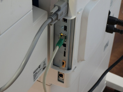 Anschlussfreudig: Die Maschine bietet genügend Schnittstellen für den Dokumentenworkflow.