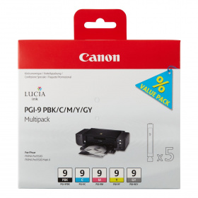 Canon PGI-9 PBK/C/M/Y/GY 5er-Multipack