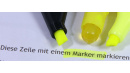 Test spezieller Inkjet-Textmarker