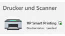 Windows markiert IPP-Druckertreiber in der Geräteübersicht